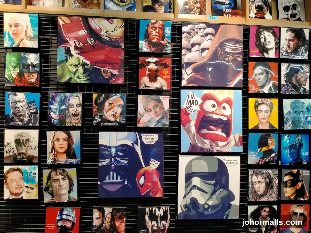 Pop Culture Art Display