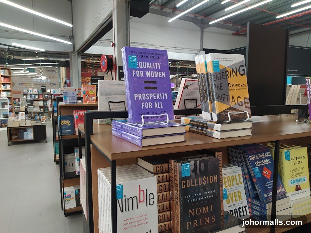 Books on display in a store