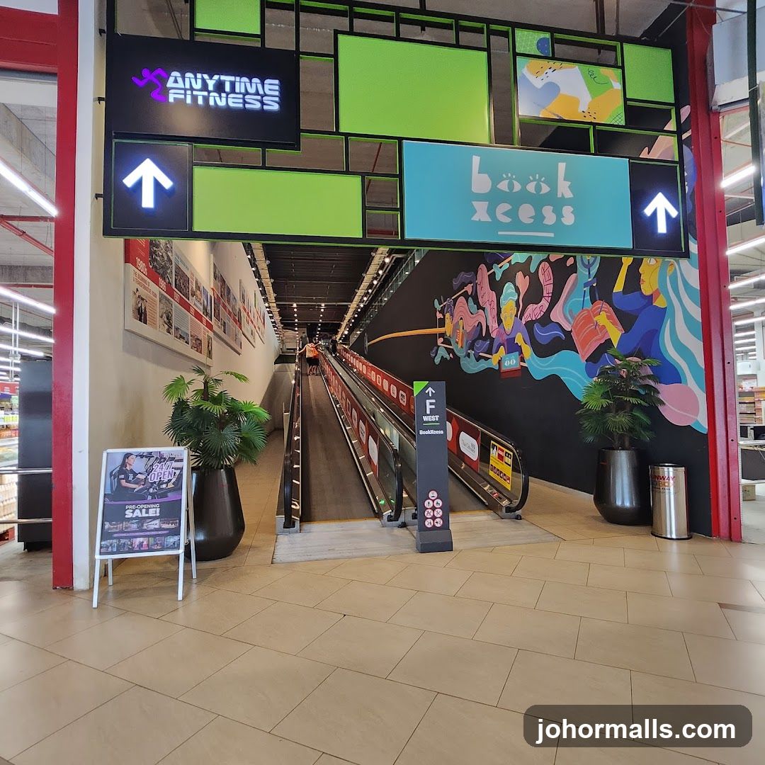Escalator Entrance with Signage