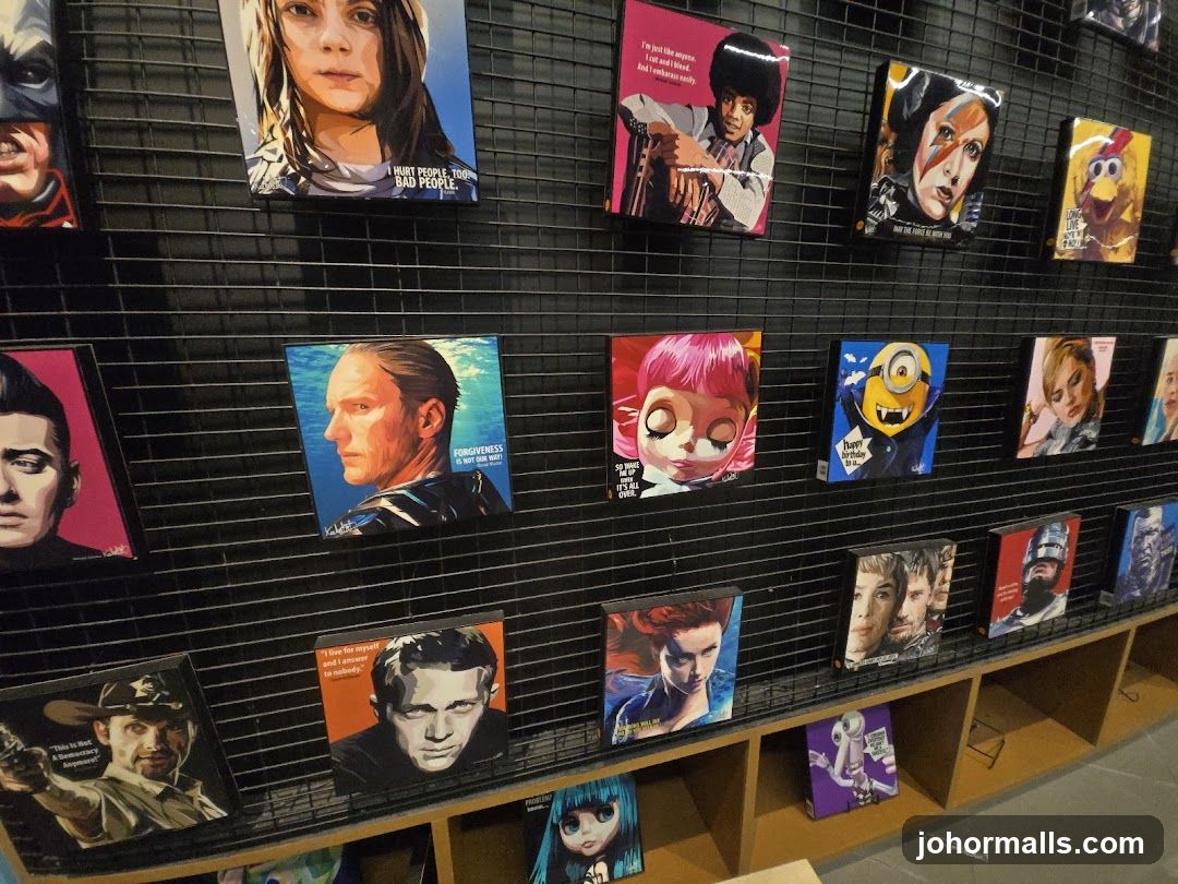 Pop Culture Art Display