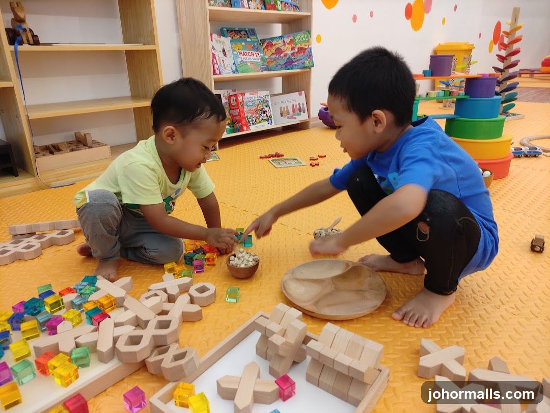 Children Playing with Educational Toys