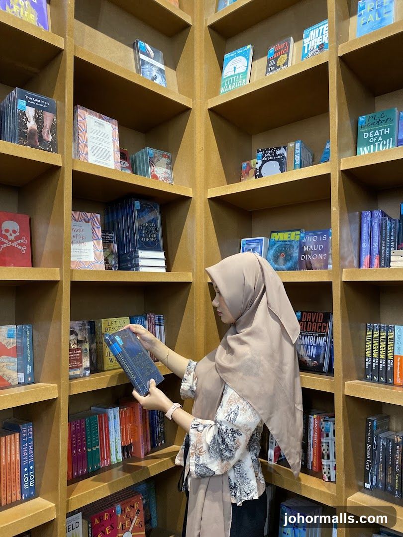Woman browsing books