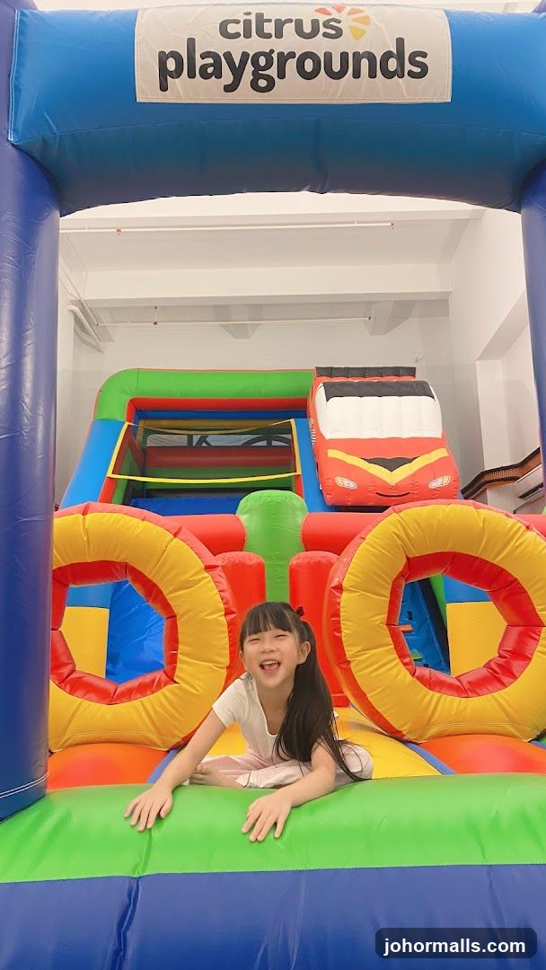 Child on Inflatable Playground