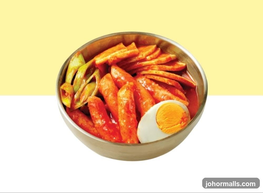 Tteokbokki with Egg and Scallions