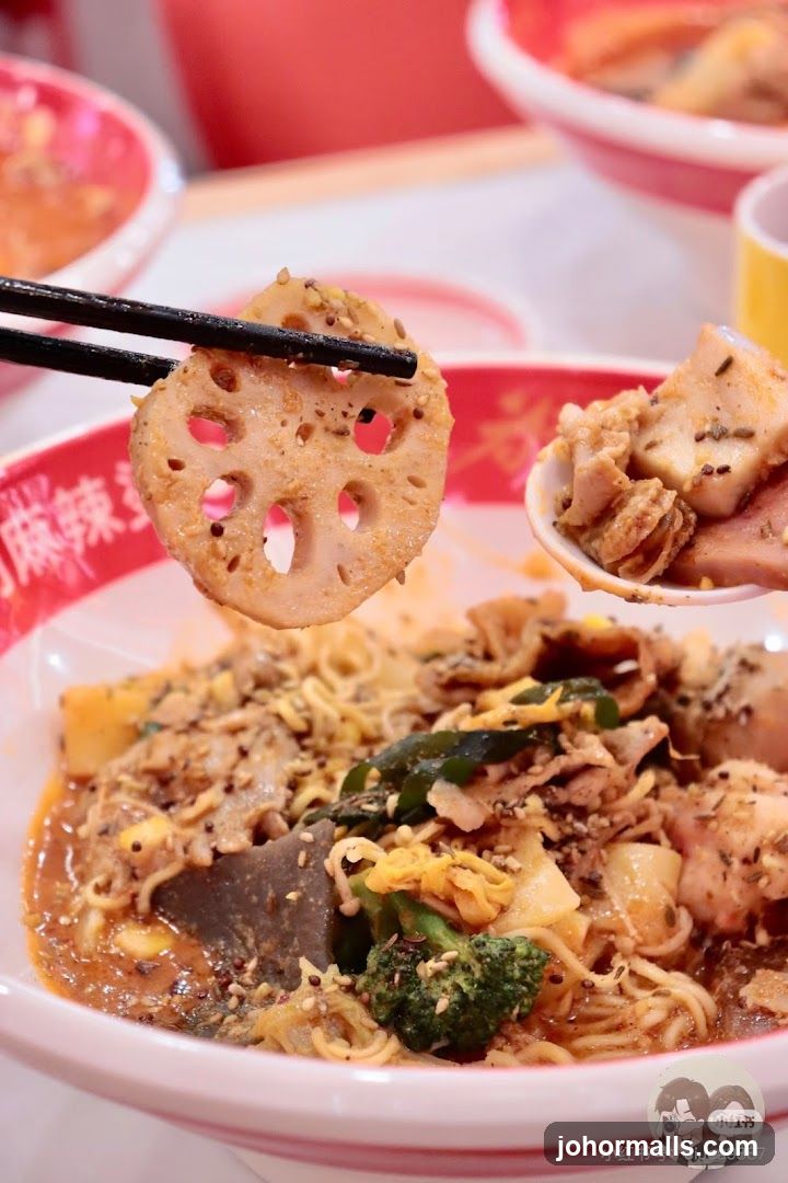Spicy Noodle Dish with Lotus Root