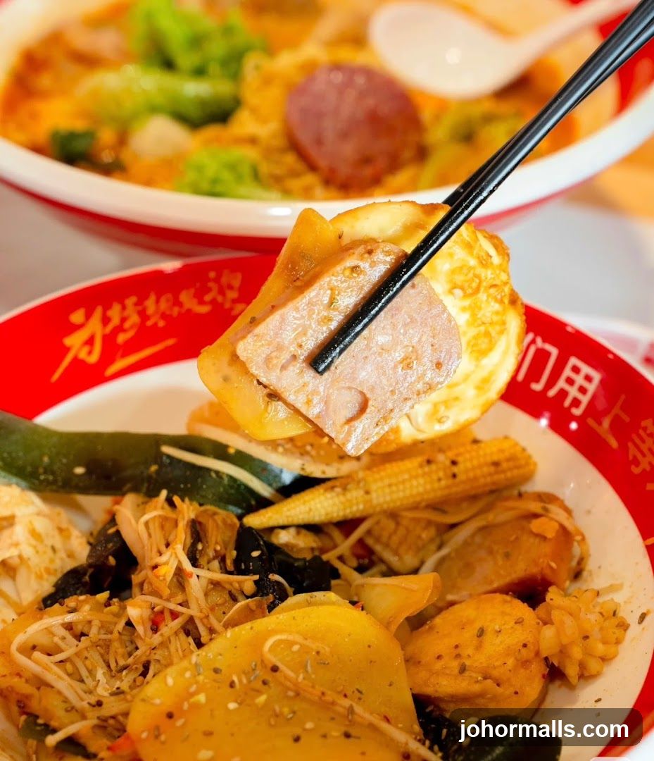 Spicy Noodle Dish with Meat and Vegetables