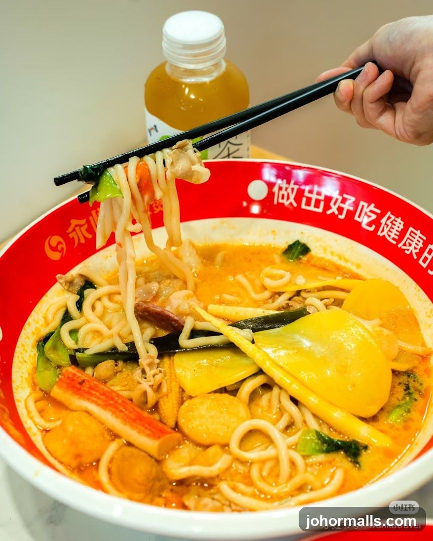 Noodle Soup with Meat and Vegetables