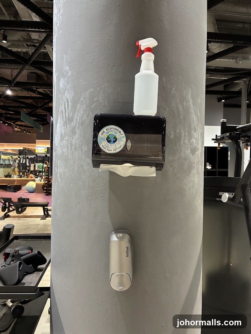 Gym Cleaning Station