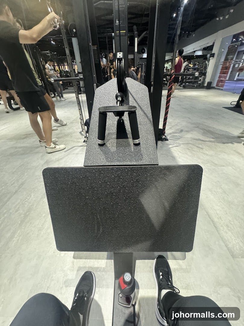 Gym Interior with Weight Machines