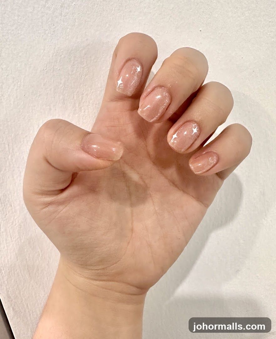 Sparkly Star Nails