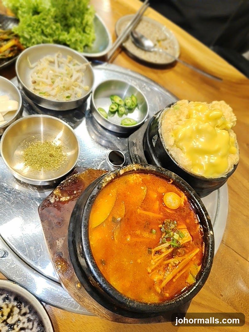 Korean Stew and Side Dishes