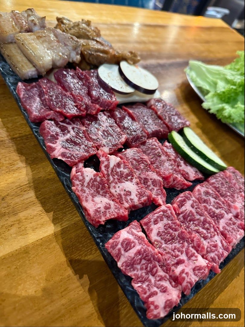 Assortment of Raw Meats and Vegetables
