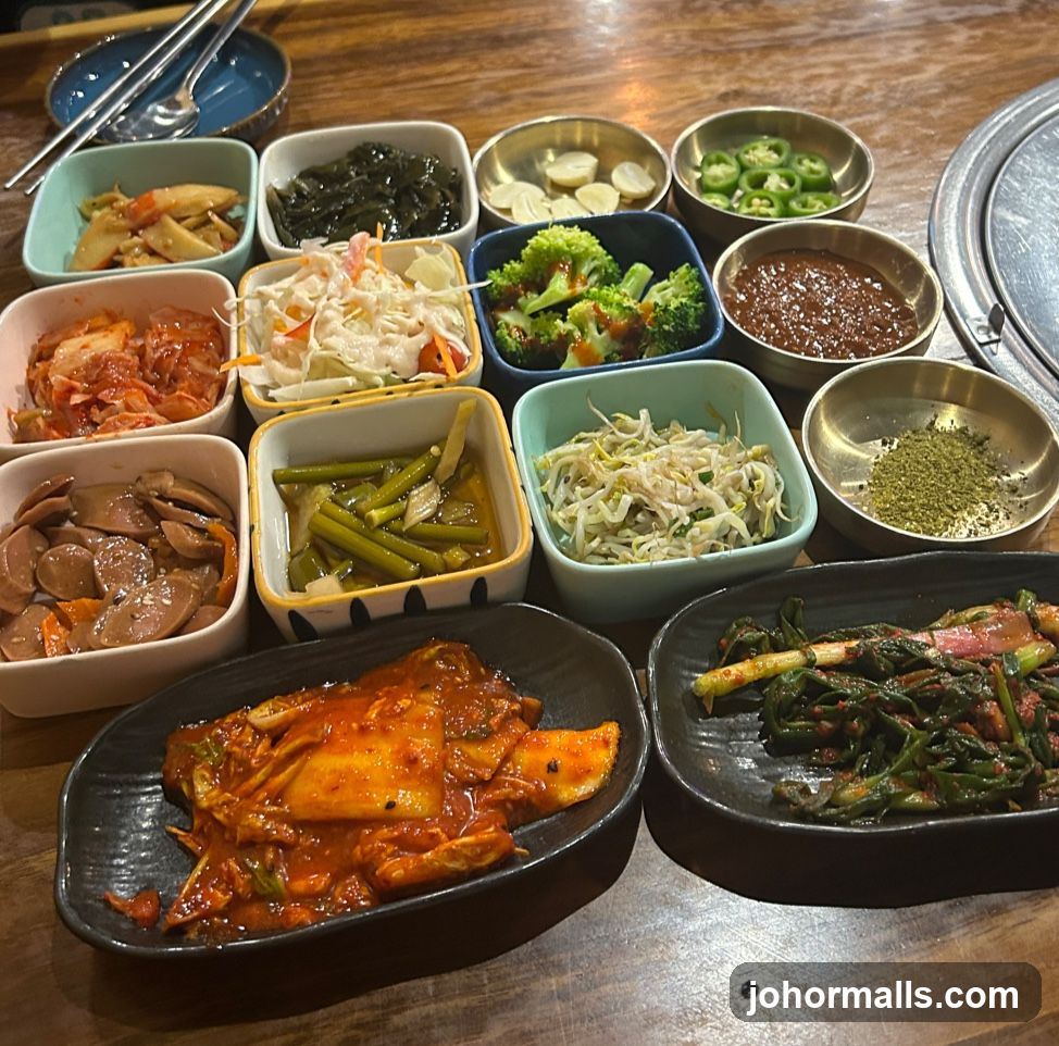 Assortment of Korean Side Dishes