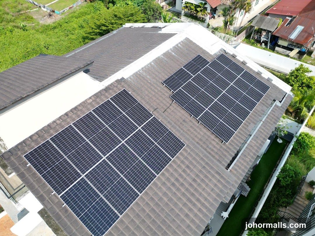 Solar Panels on a Rooftop
