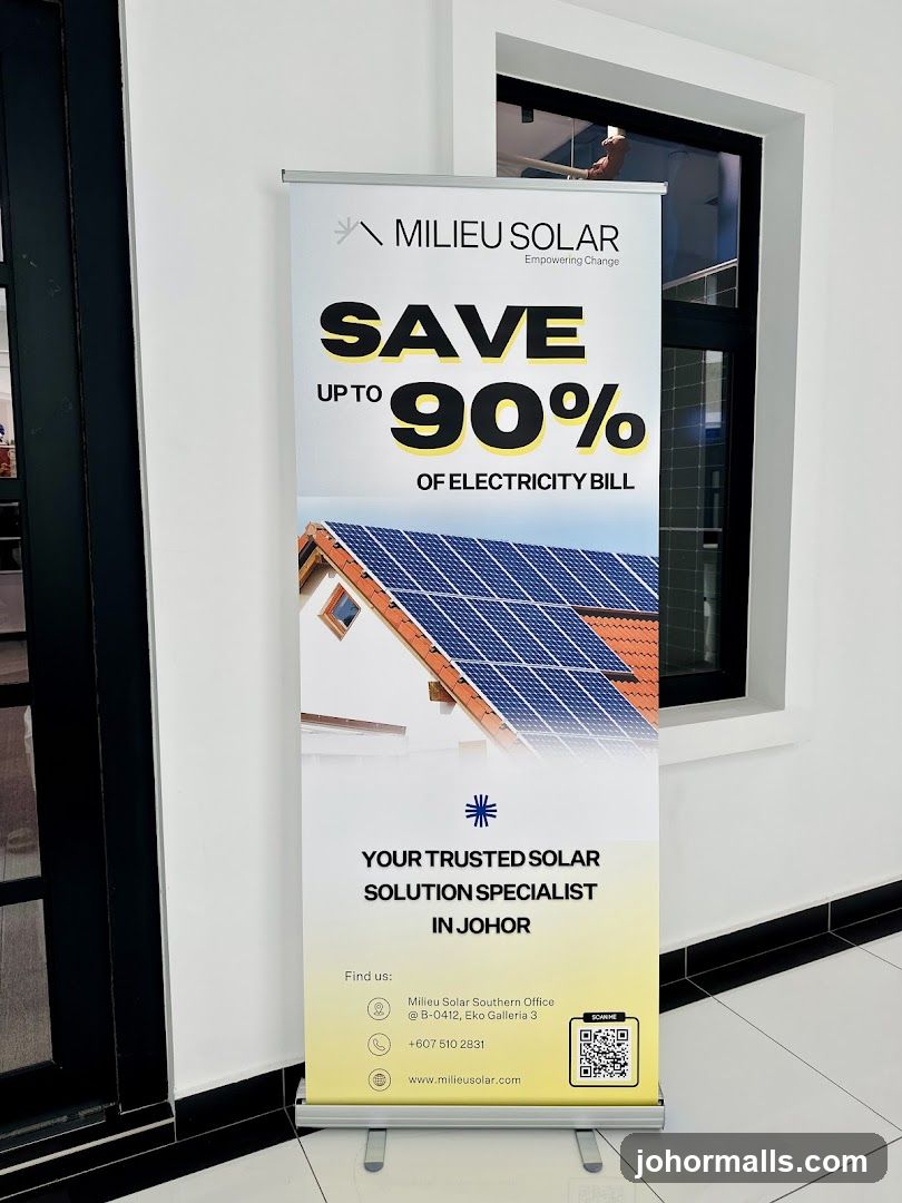 Milieu Solar Roll-Up Banner
