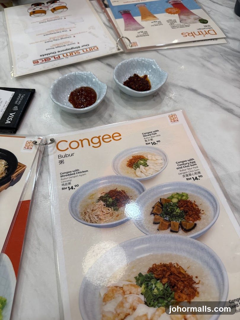 Congee Menu