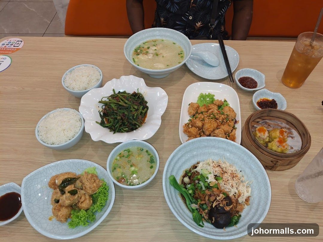 Table with various dishes