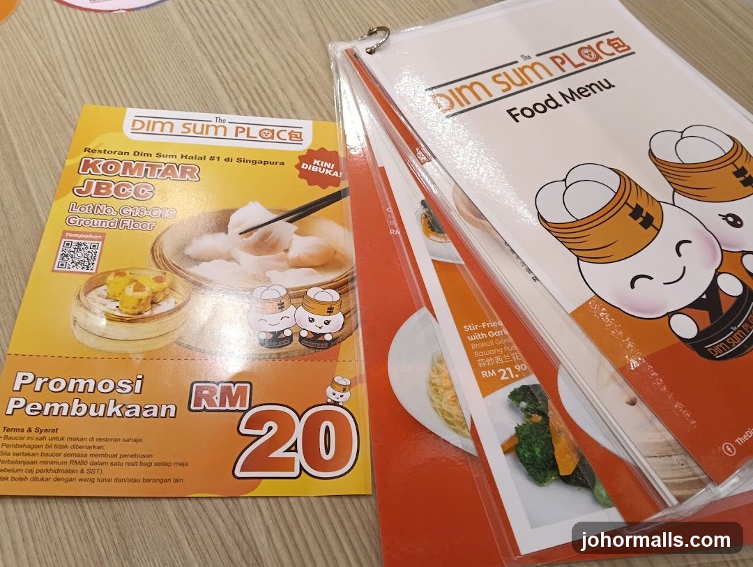 Dim Sum Place Menu and Promotion