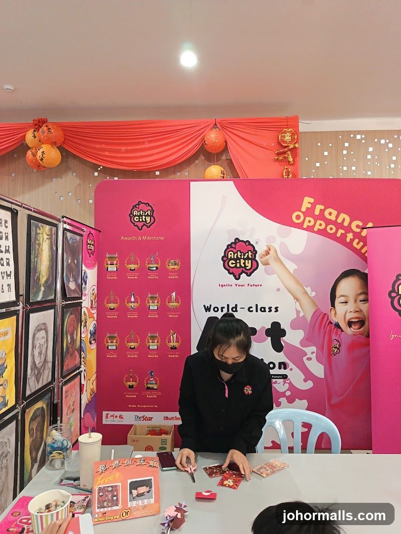 Artist City Franchise Opportunity Booth