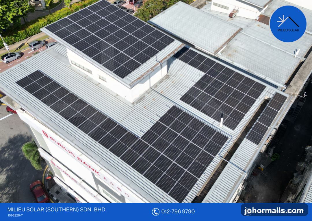 Solar Panels on a Public Bank Building