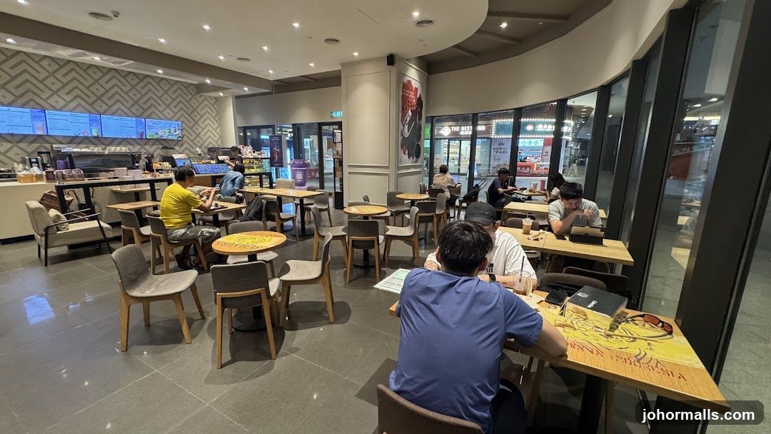 Cafe Interior with Patrons