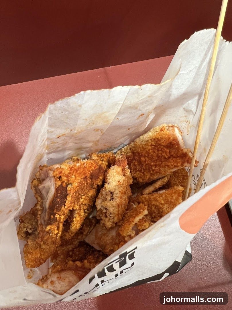 Fried Chicken Pieces in a Bag