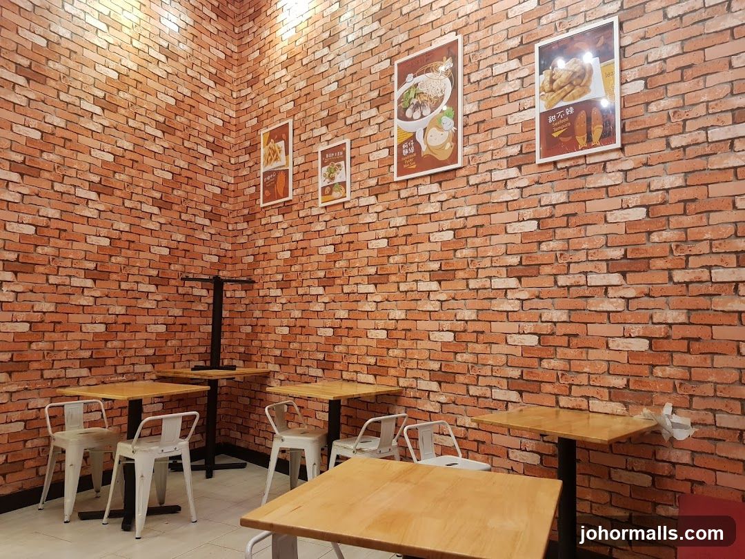 Restaurant Interior with Brick Walls