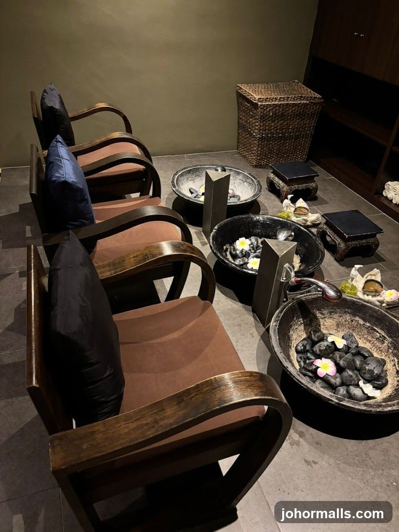 Spa Foot Soak Area