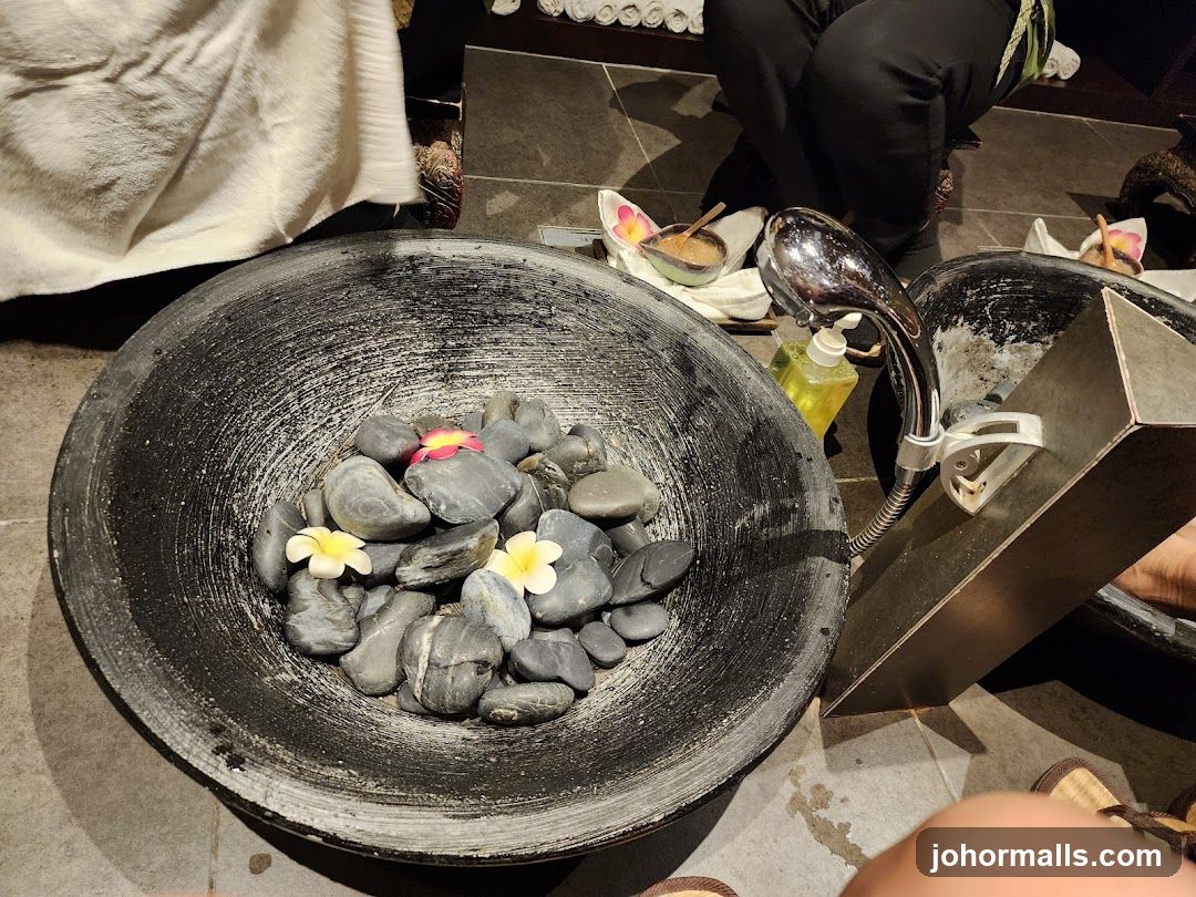 Spa Foot Soak Setup