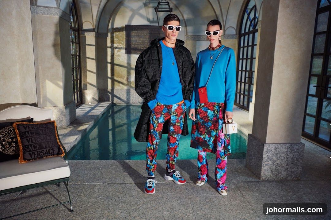 Models in Versace Clothing