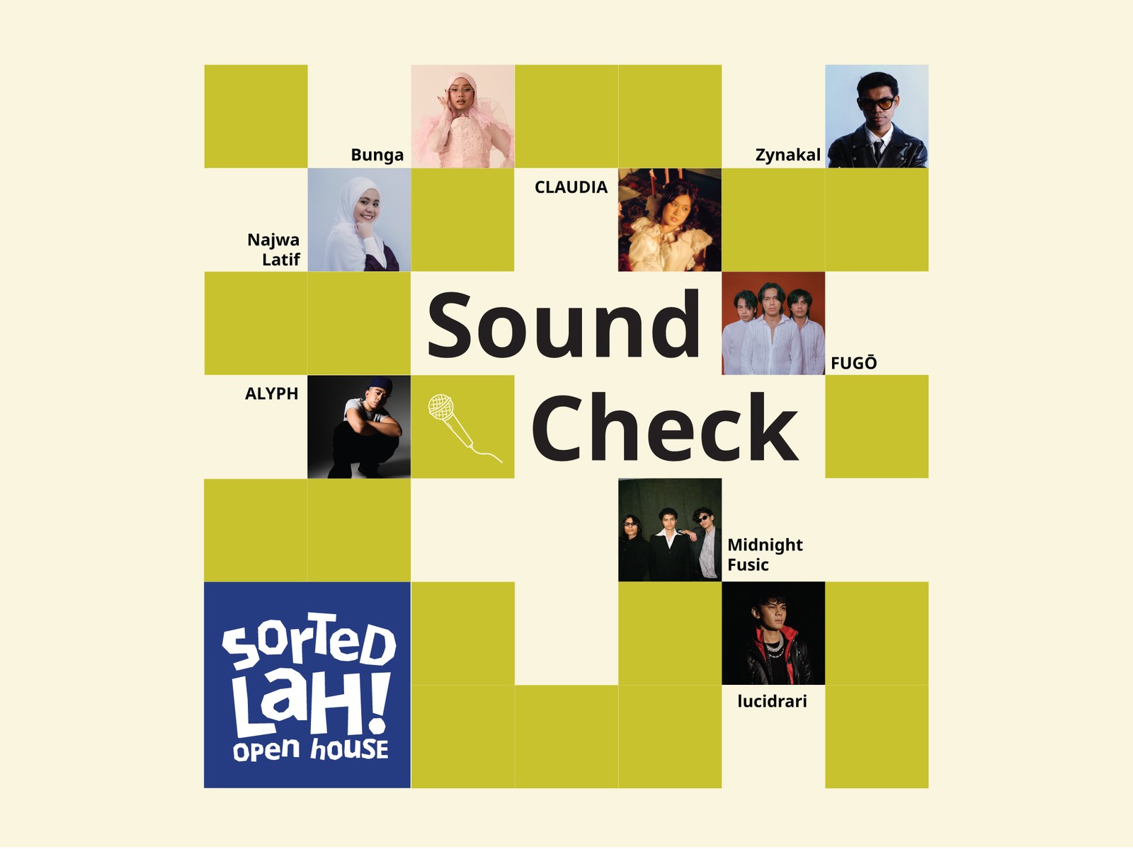 IKEA Sorted Lah Sound Check poster with live music dates including Najwa Latif at IKEA Tebrau
