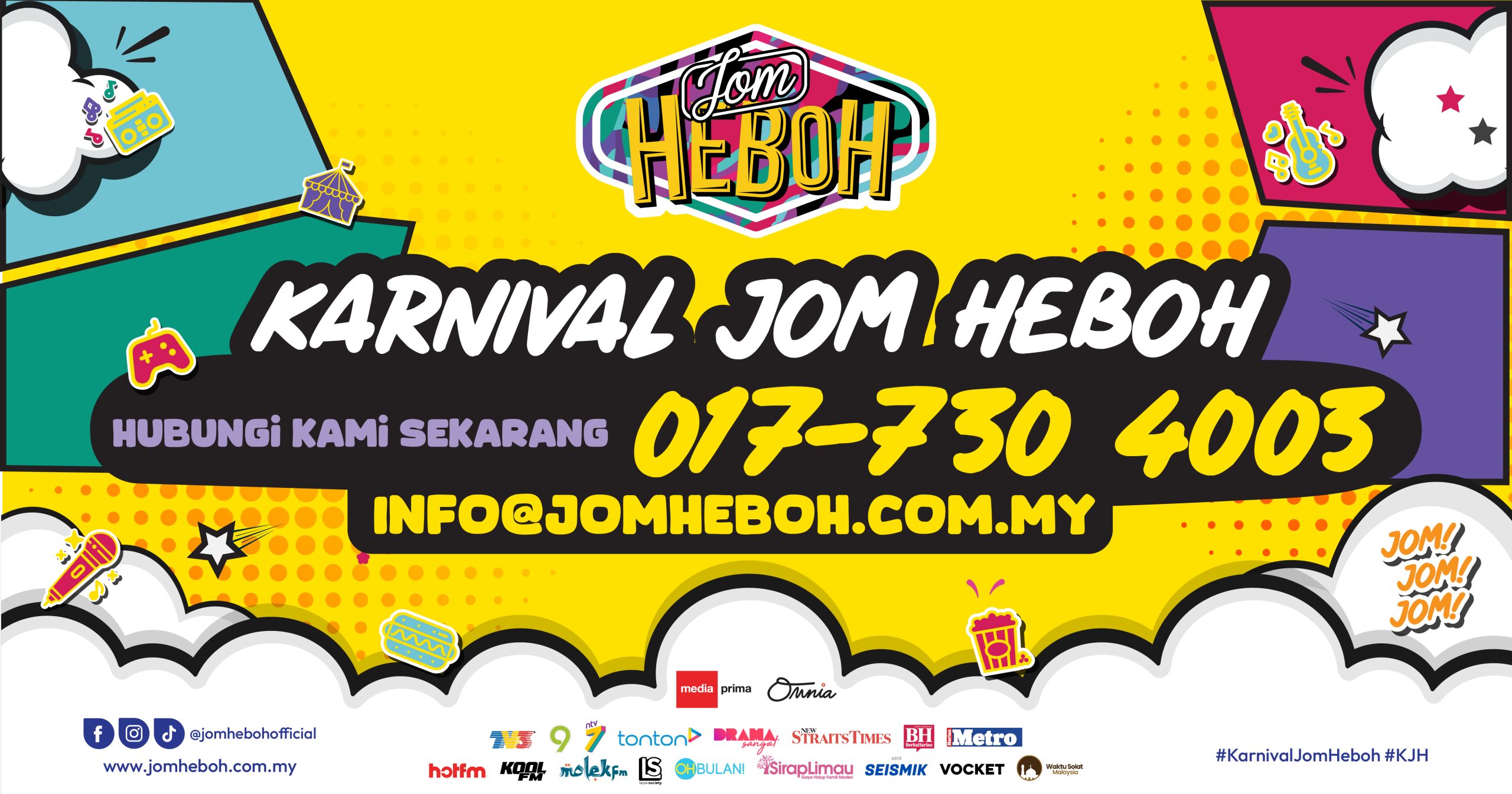Karnival Jom Heboh at Angsana Johor Bahru, 30 October to 1 November 2026