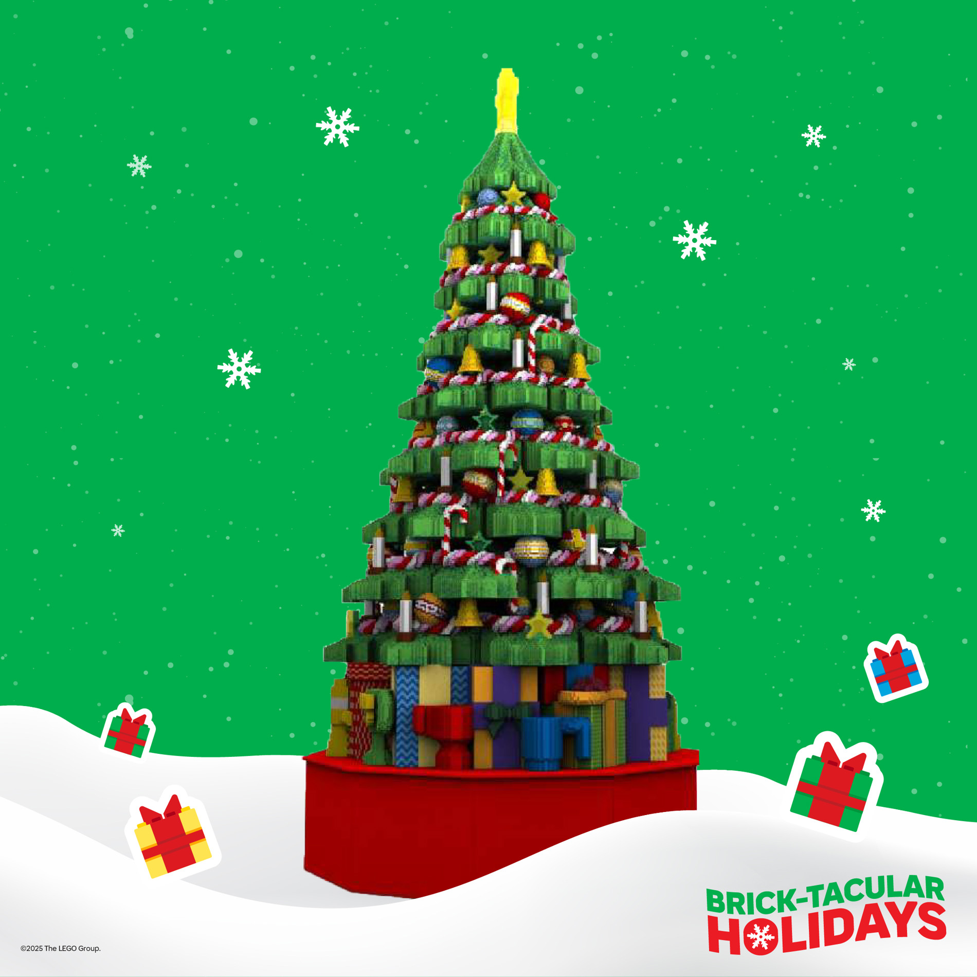 Giant LEGO Holiday Tree at LEGOLAND Malaysia Brick-Tacular Holiday