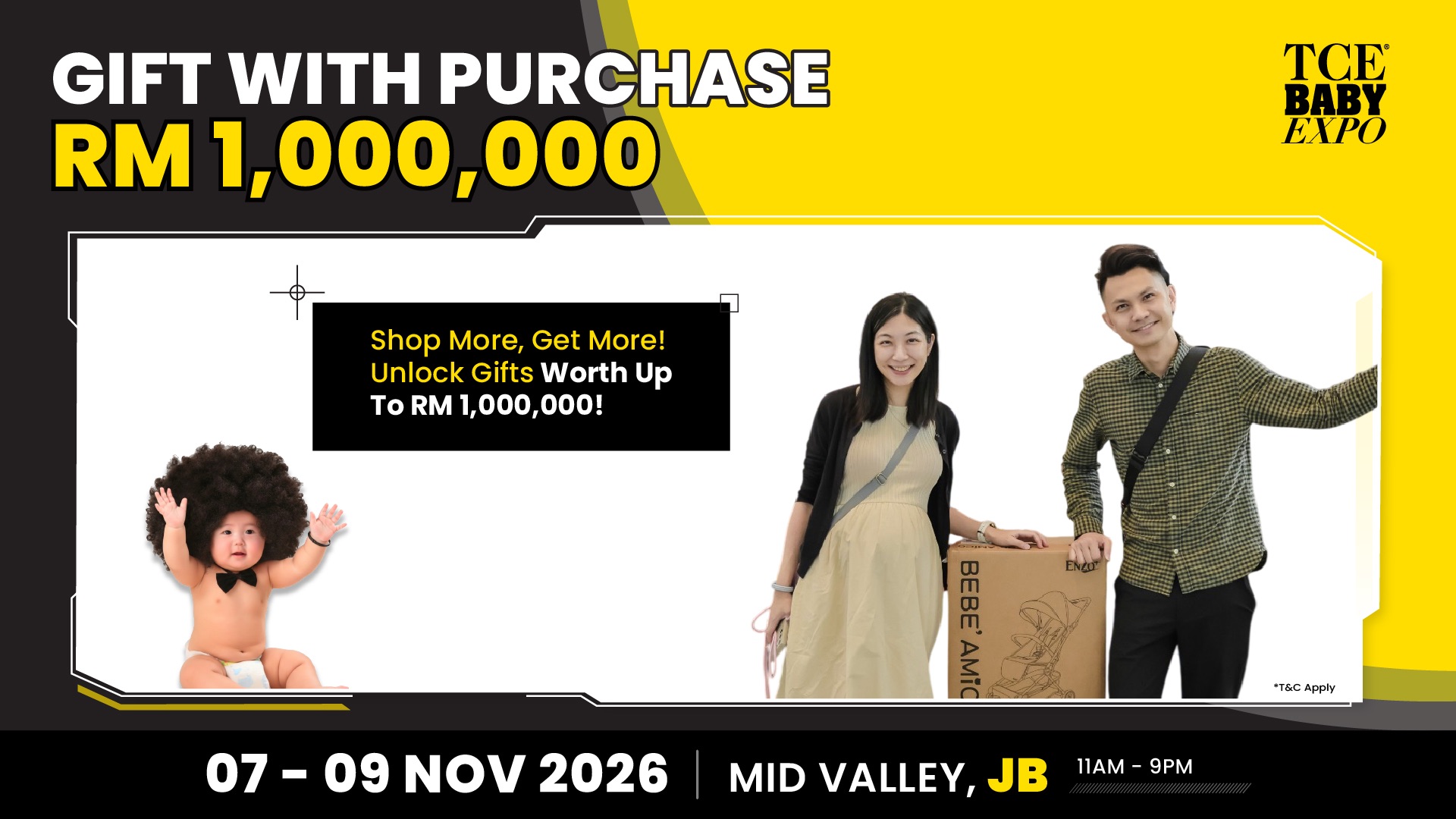 64th TCE Baby Expo at Mid Valley Southkey, 7 to 9 November 2026